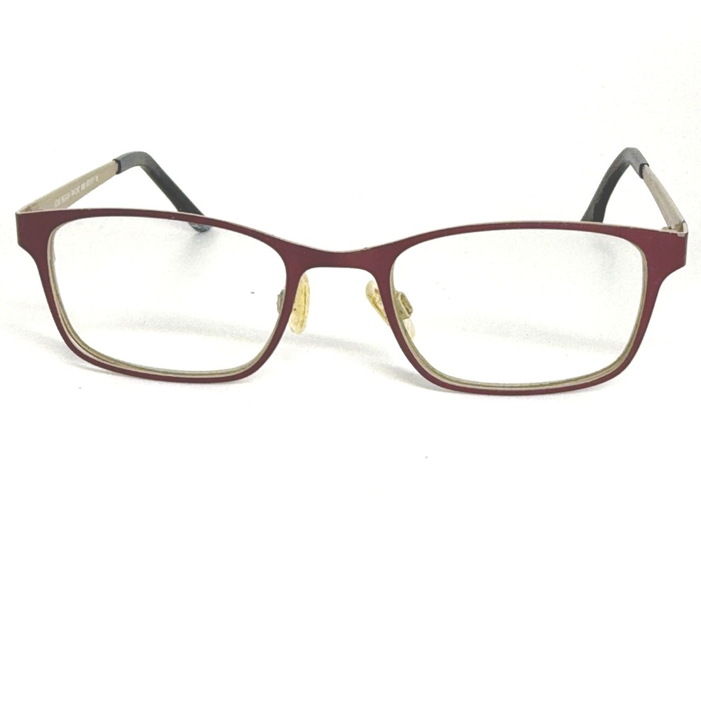 Louis Belgium Ratchet 1050 Eyeglasses Frames‎ Red Gold 47-17-135 Rectangle 21955